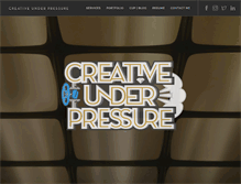 Tablet Screenshot of creativeunderpressure.com